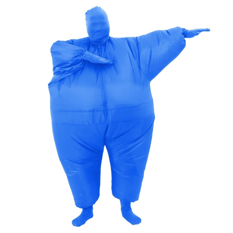 RHYTHMARTS Blue Inflatable Costume Full Body Suit Inflatable Halloween Costumes Fancy Dress for Adult (Blue) - Image 4